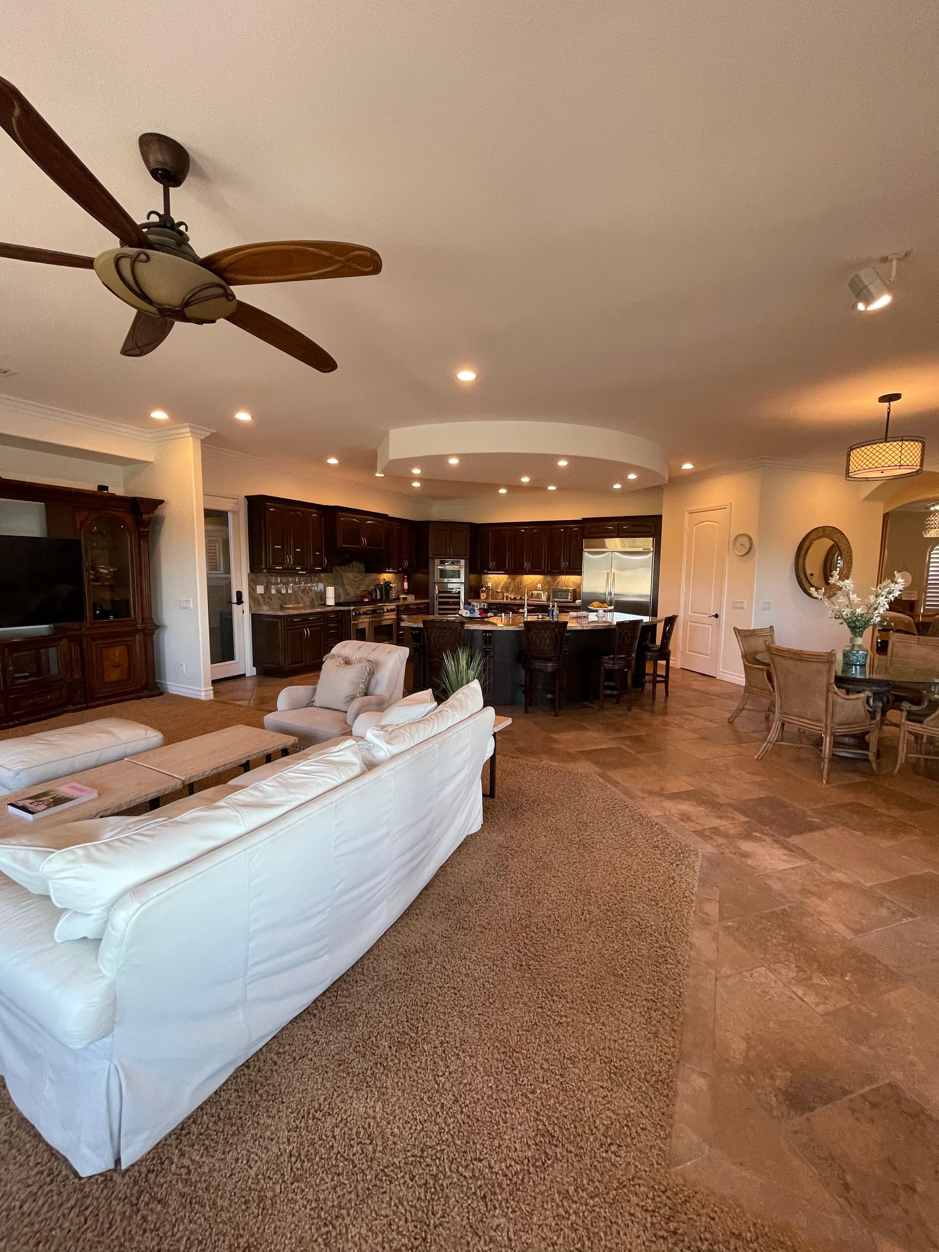 Communal living room and kitchen/dining space