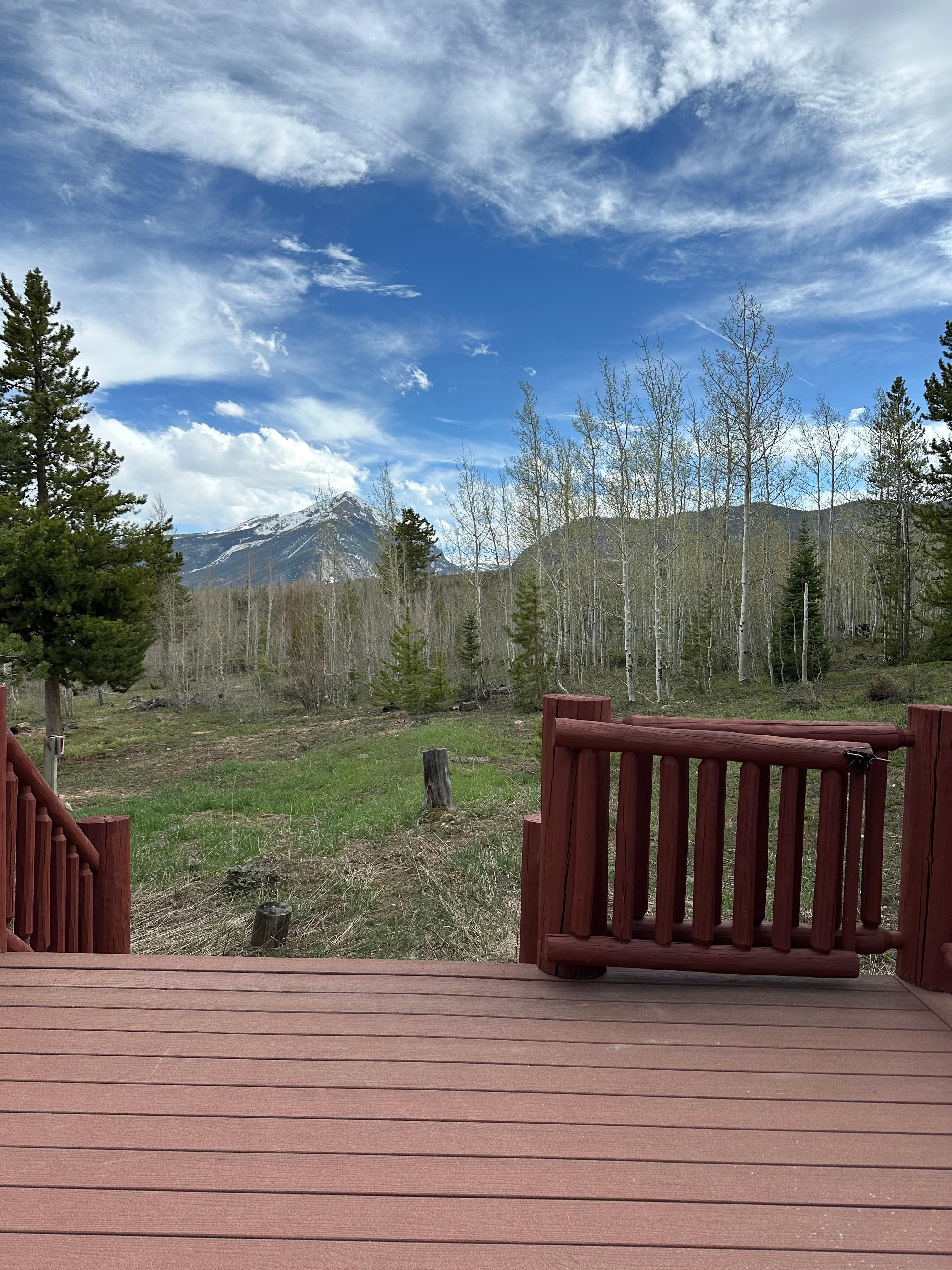 View off the back deck