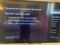 Internet connection is intermittent, impossible to watch streaming services