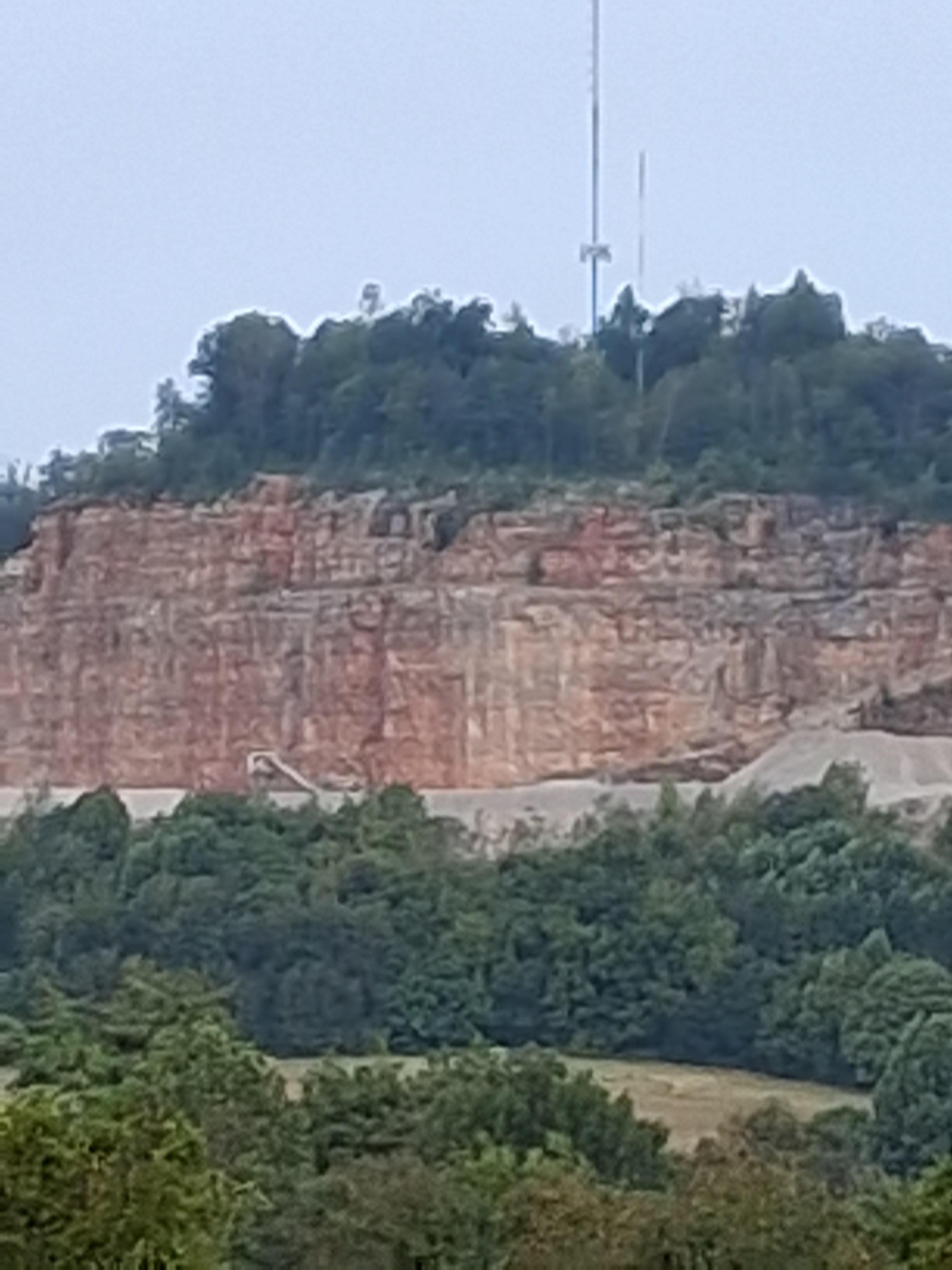 Mountain across threet