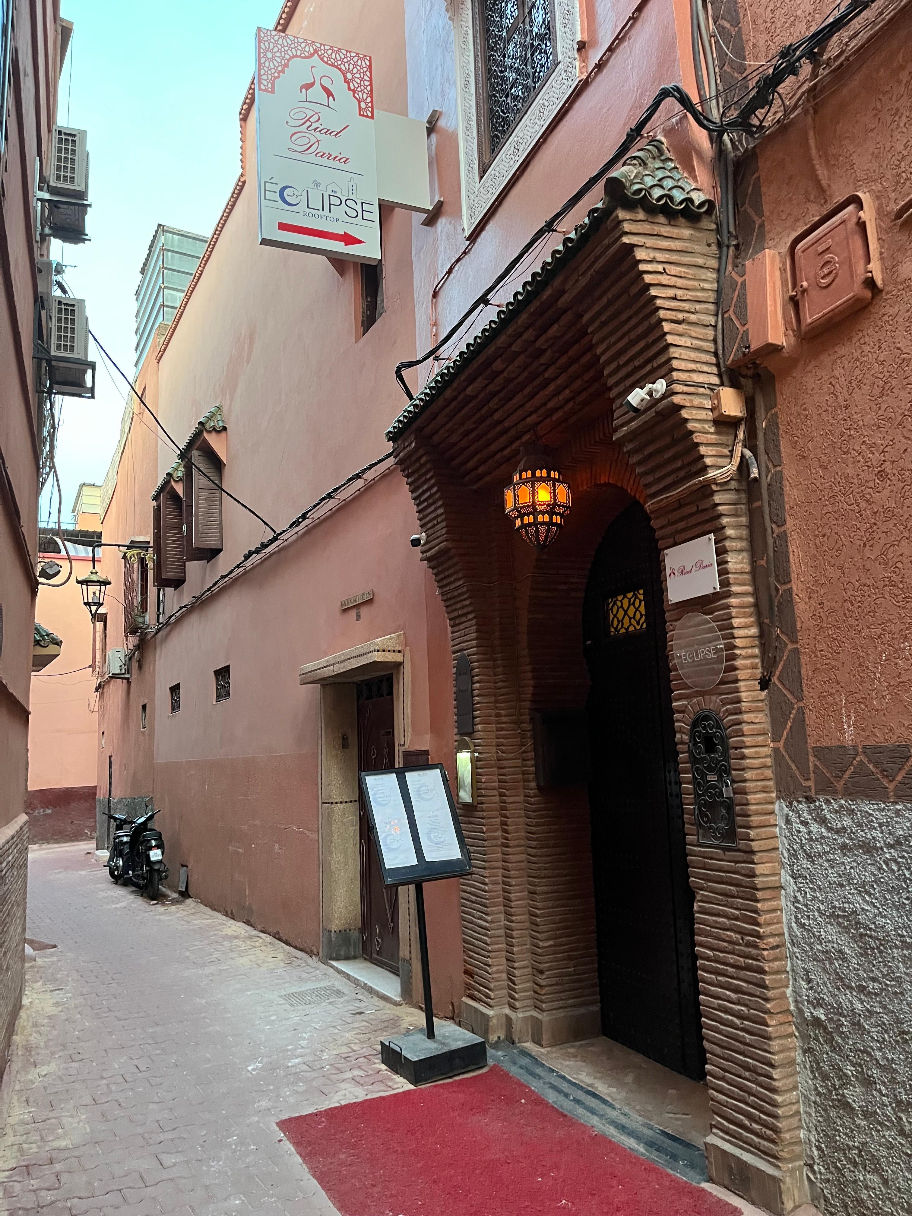 Front of Riad 