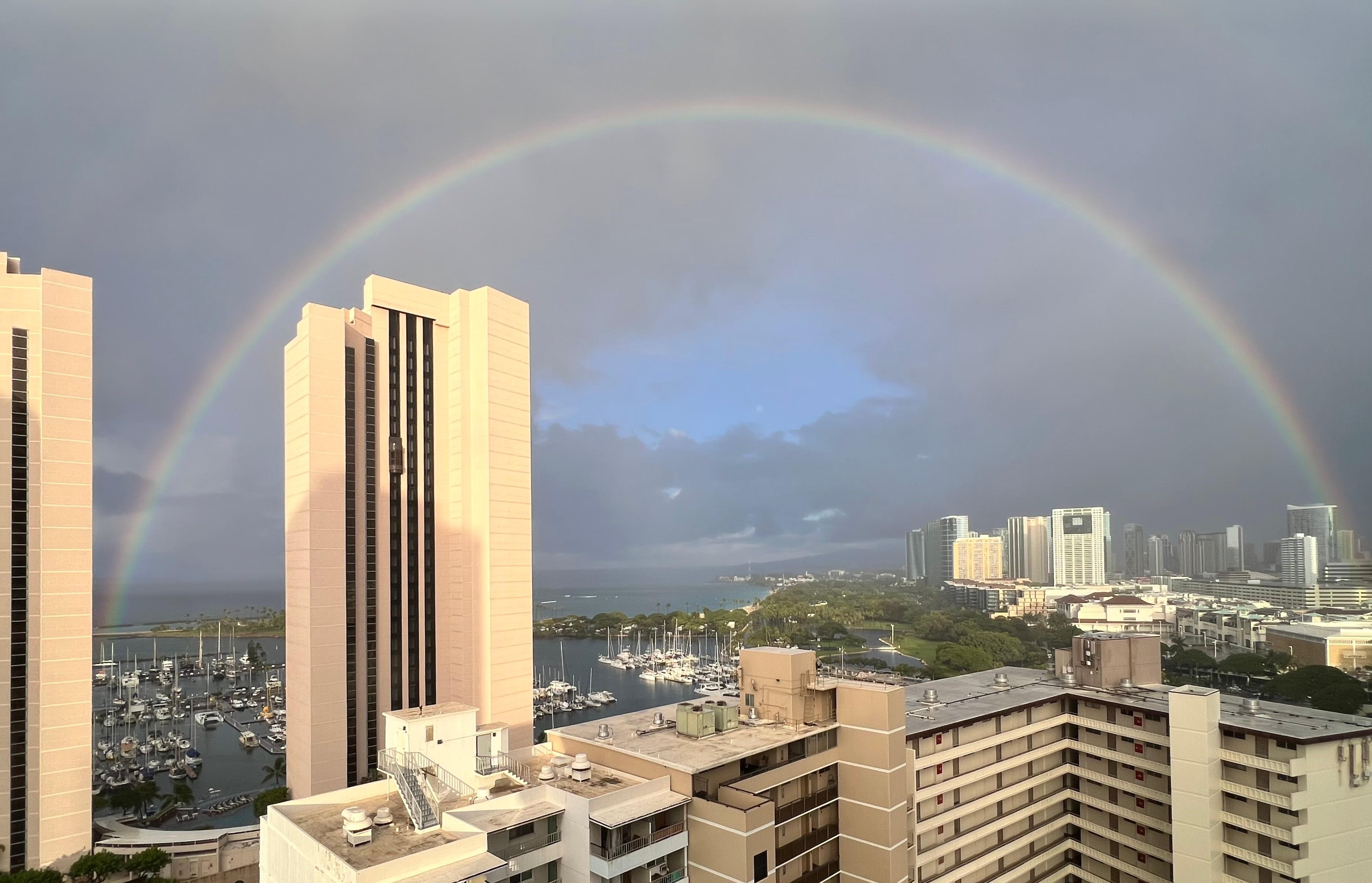 Even the bad weather is pretty!