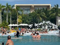 Foam part of the main pool