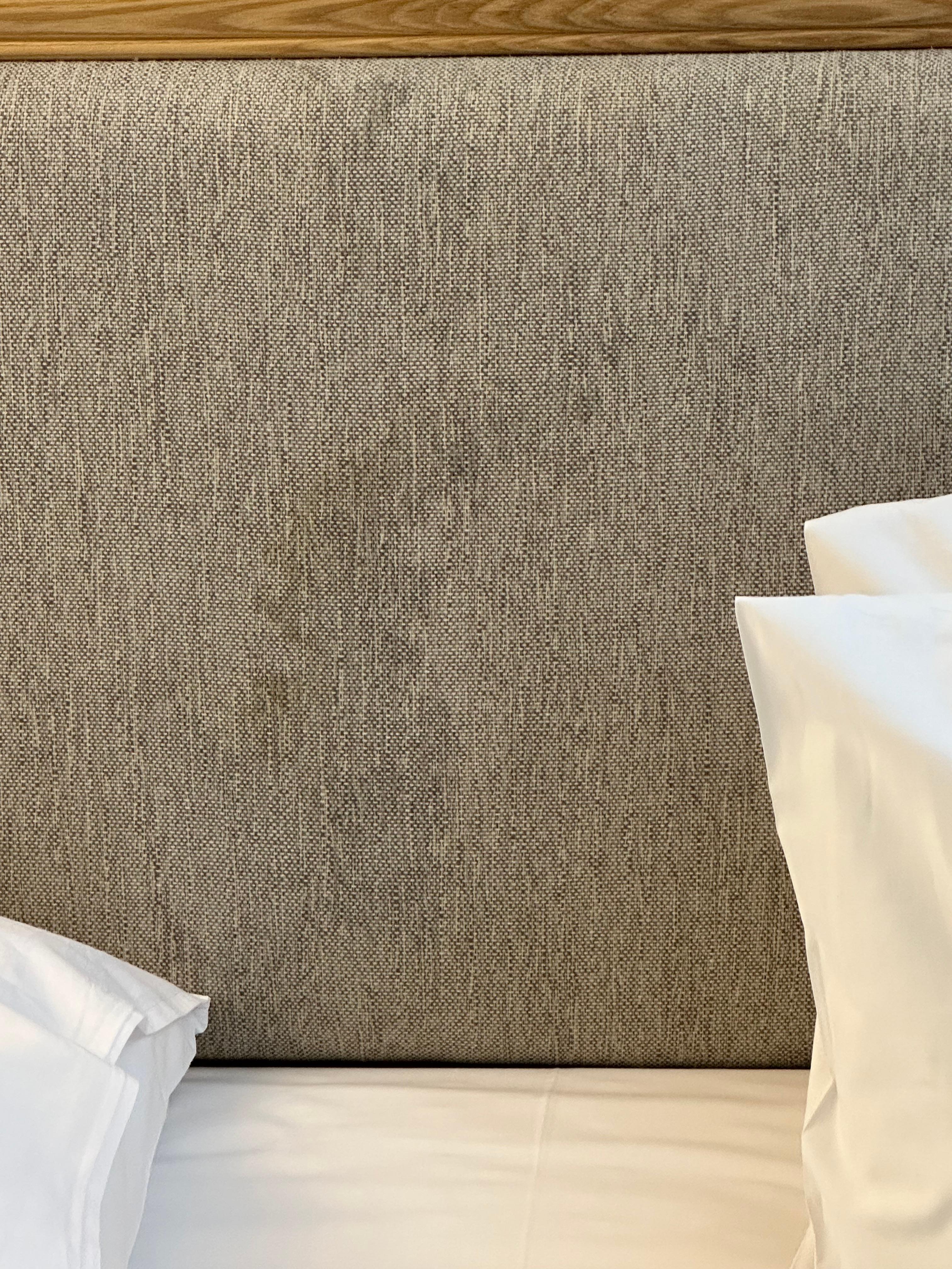 Stains on headboard 