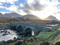 The old bridge just steps from the hotel