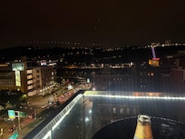 View from the roof top lounge area
