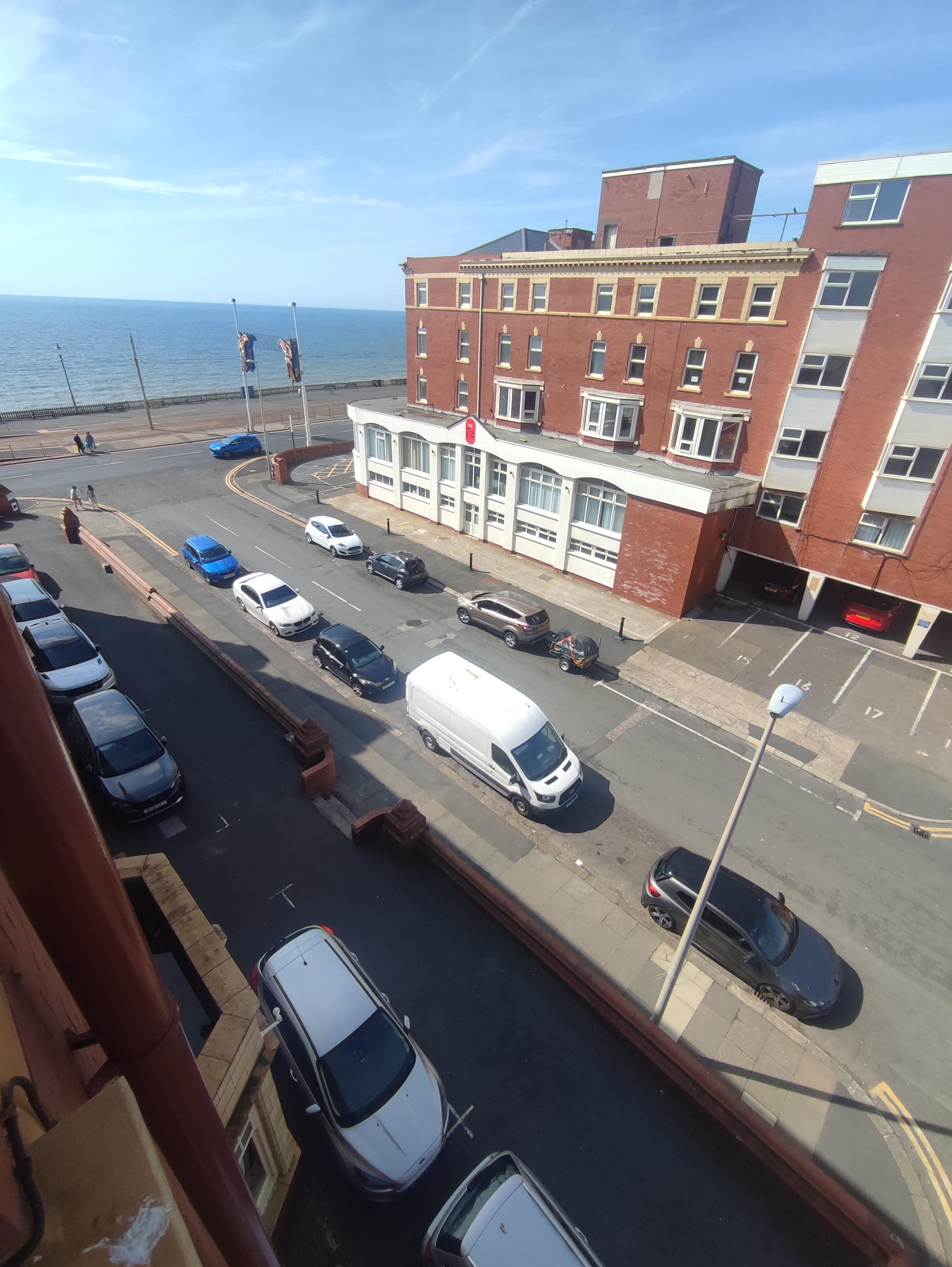 Side sea view from Room 341