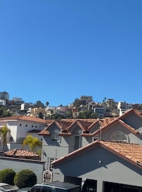 Main bedroom balcony view .