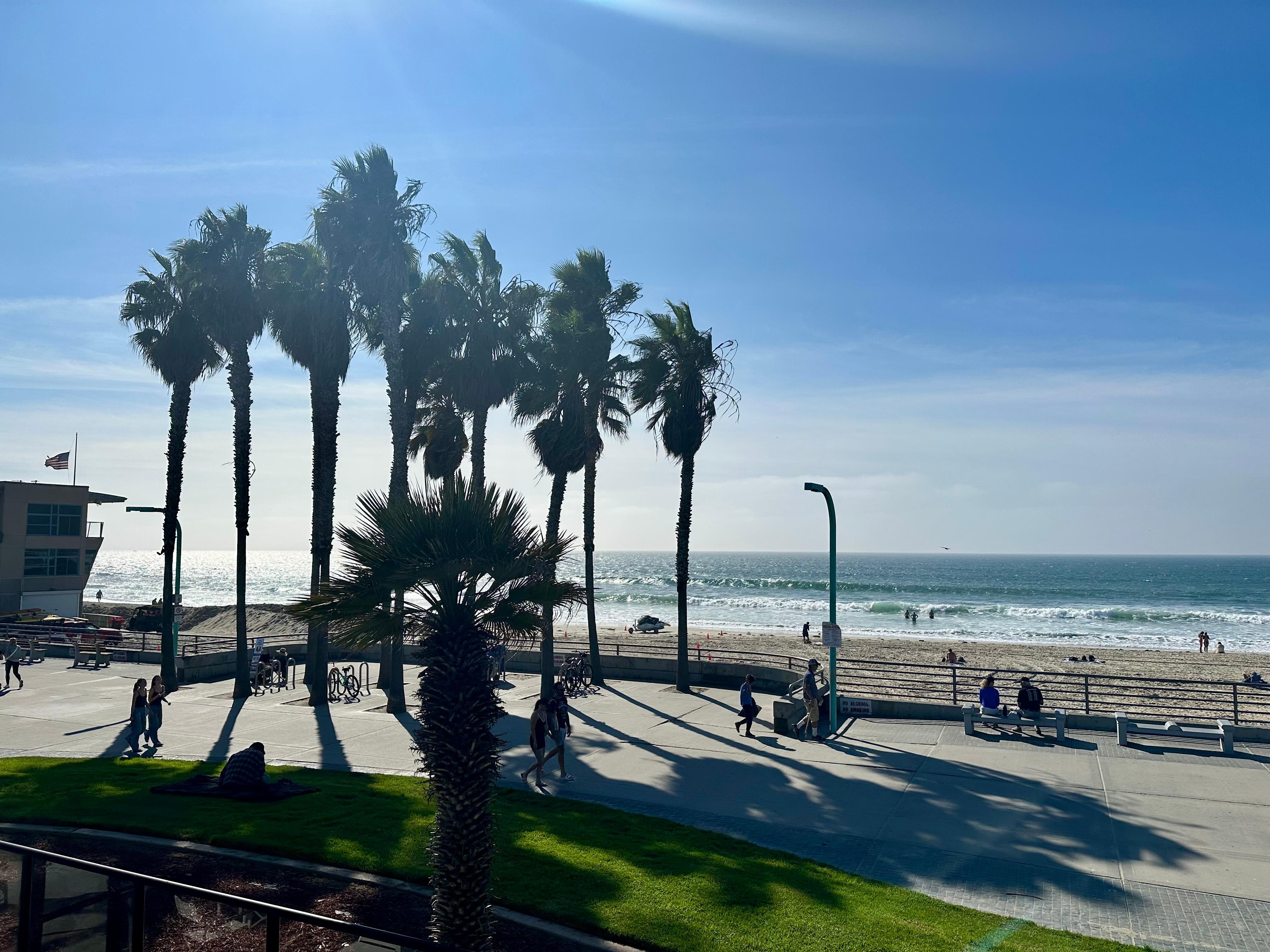 view from the balcony