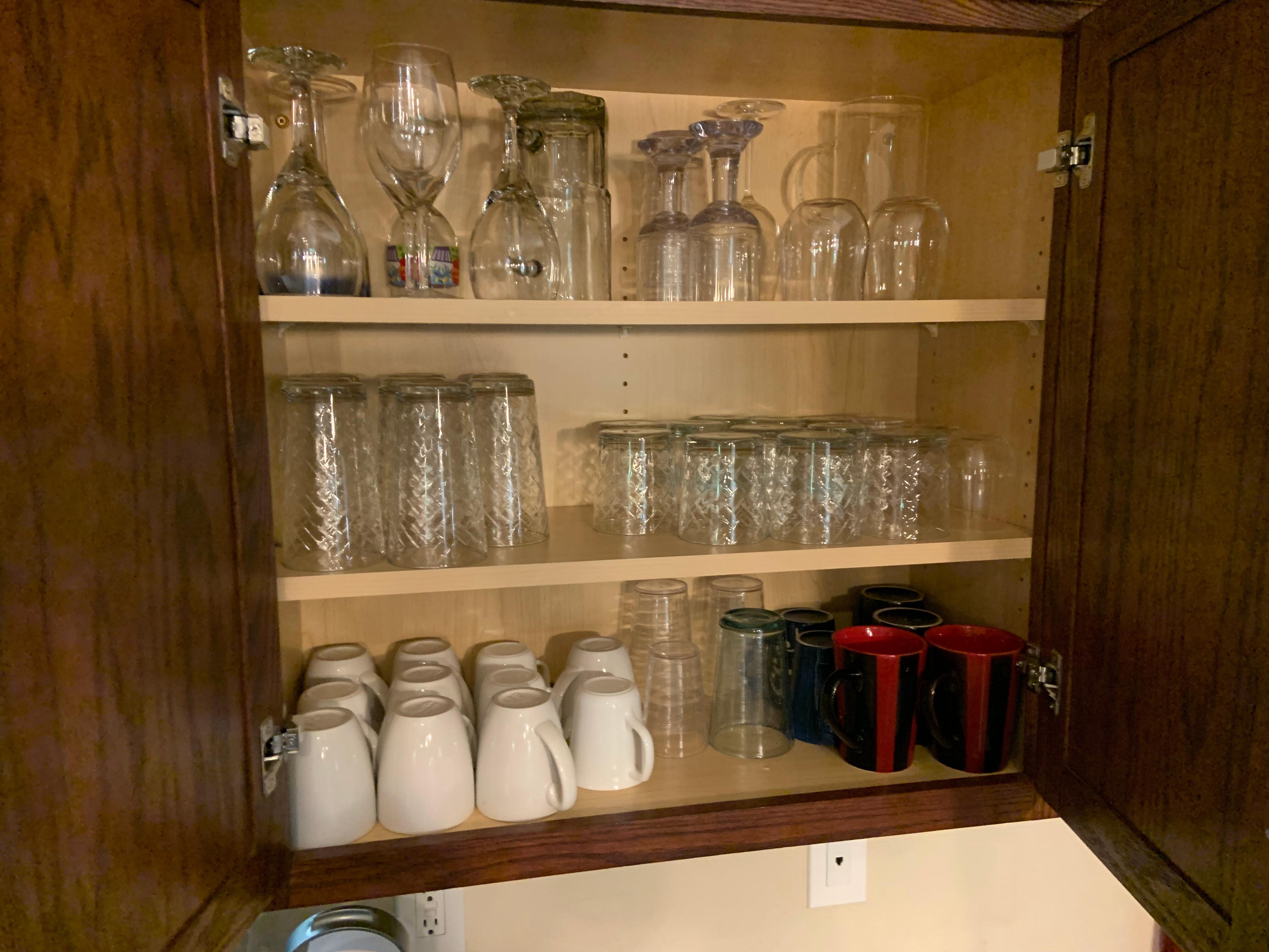 Plenty of everything needed and a ton of pots and pans etc