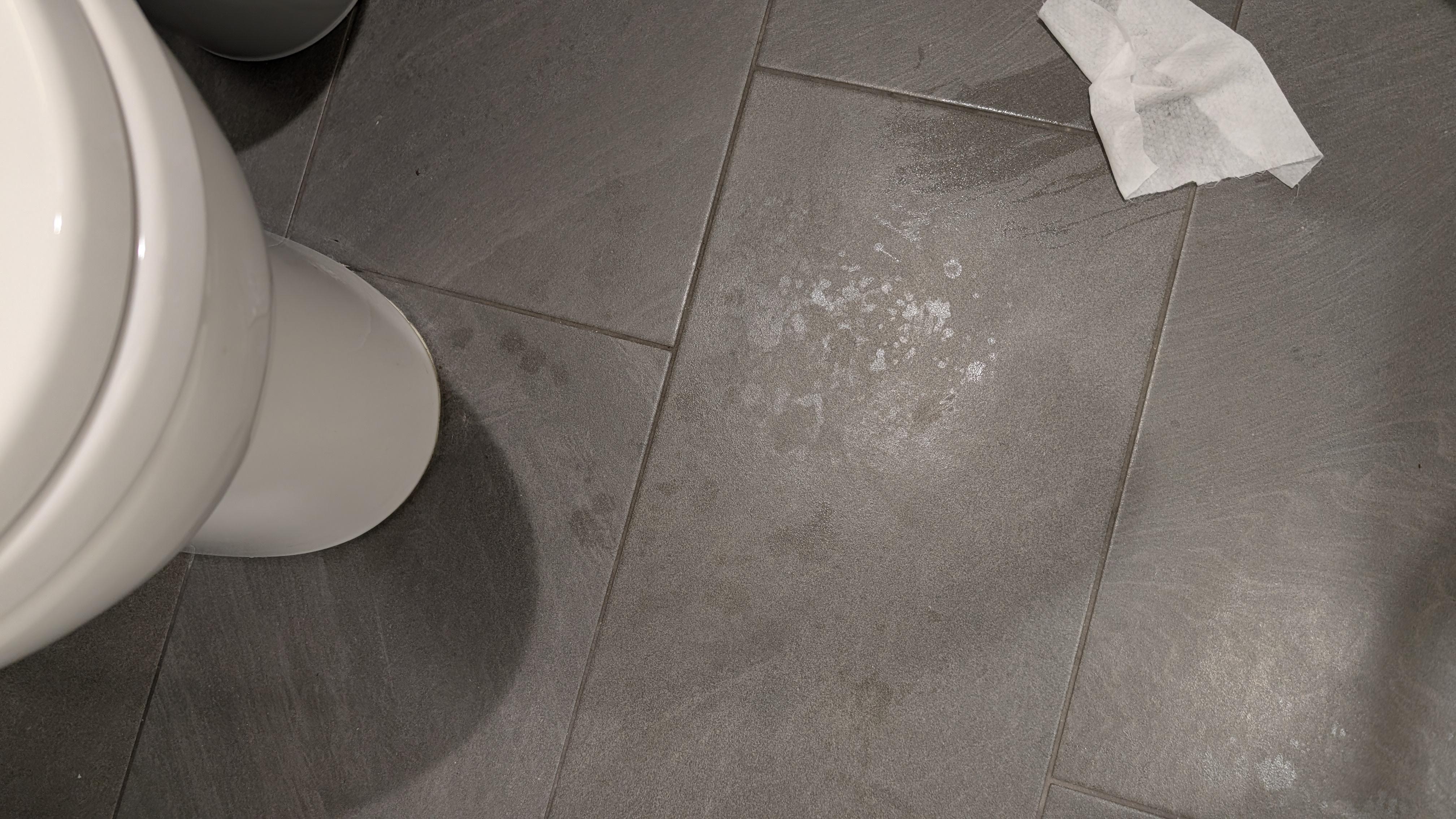 I'm hoping that was just water left behind on the floor