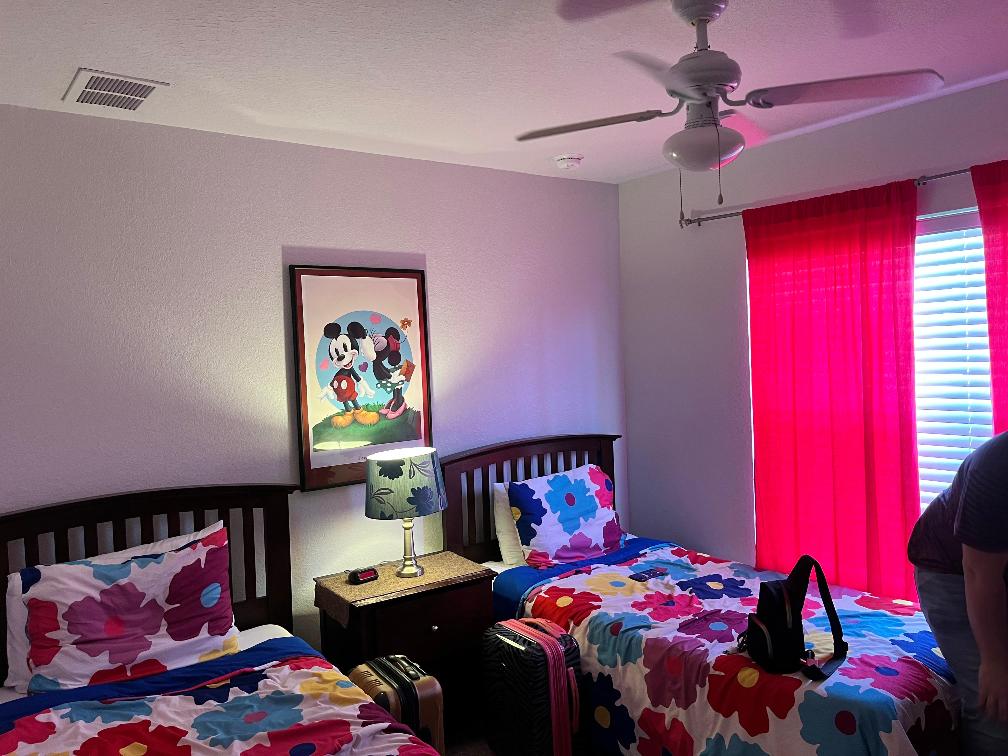 Two twin beds