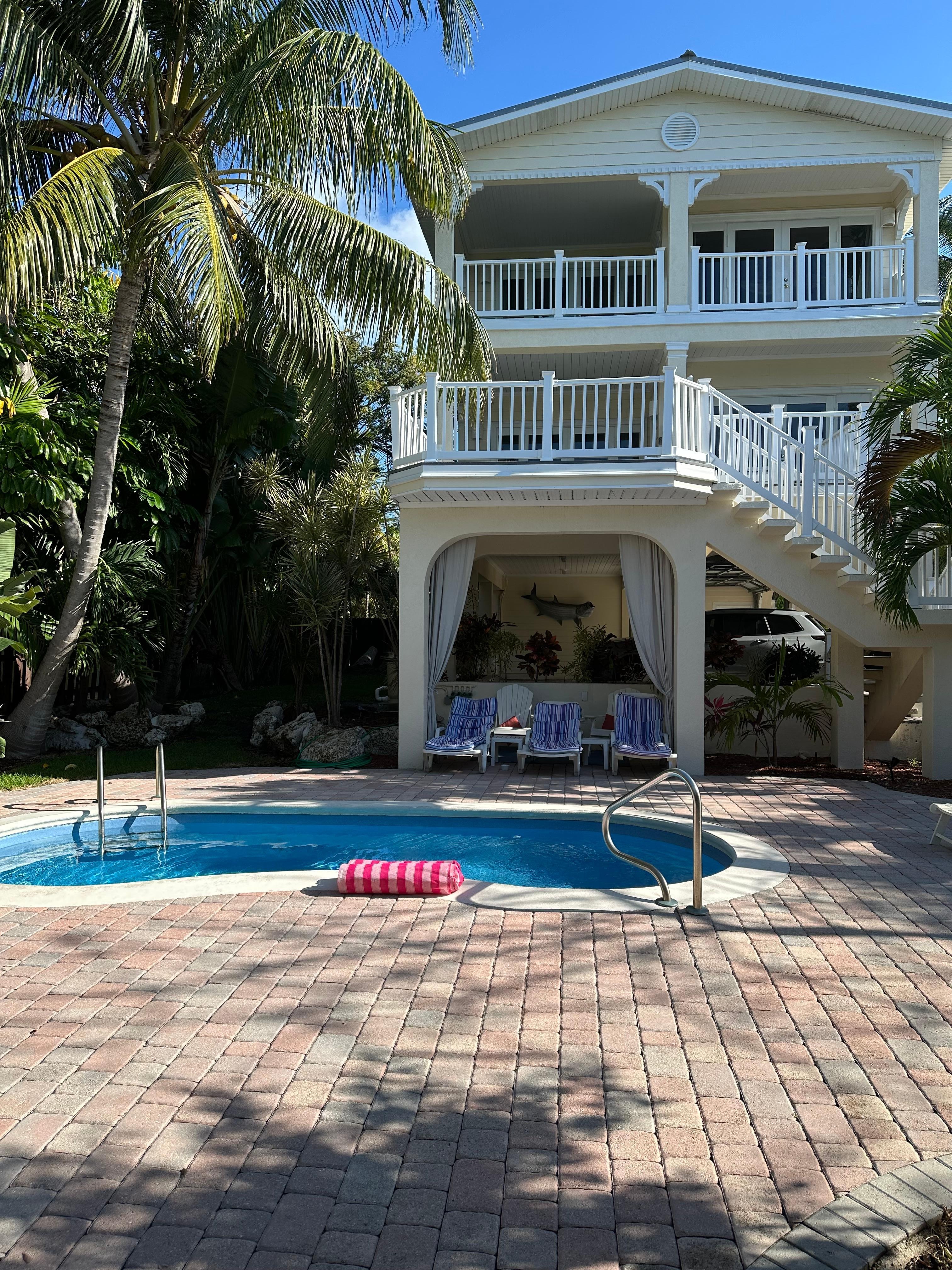 Backyard photo of house
