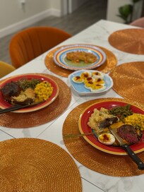 Prime rib for Thanksgiving cooked on grill at VRBO