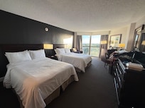 Spacious two double bed room.