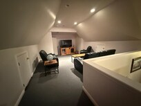 We left the grandparents down stairs to enjoy a move nigh with the kids.