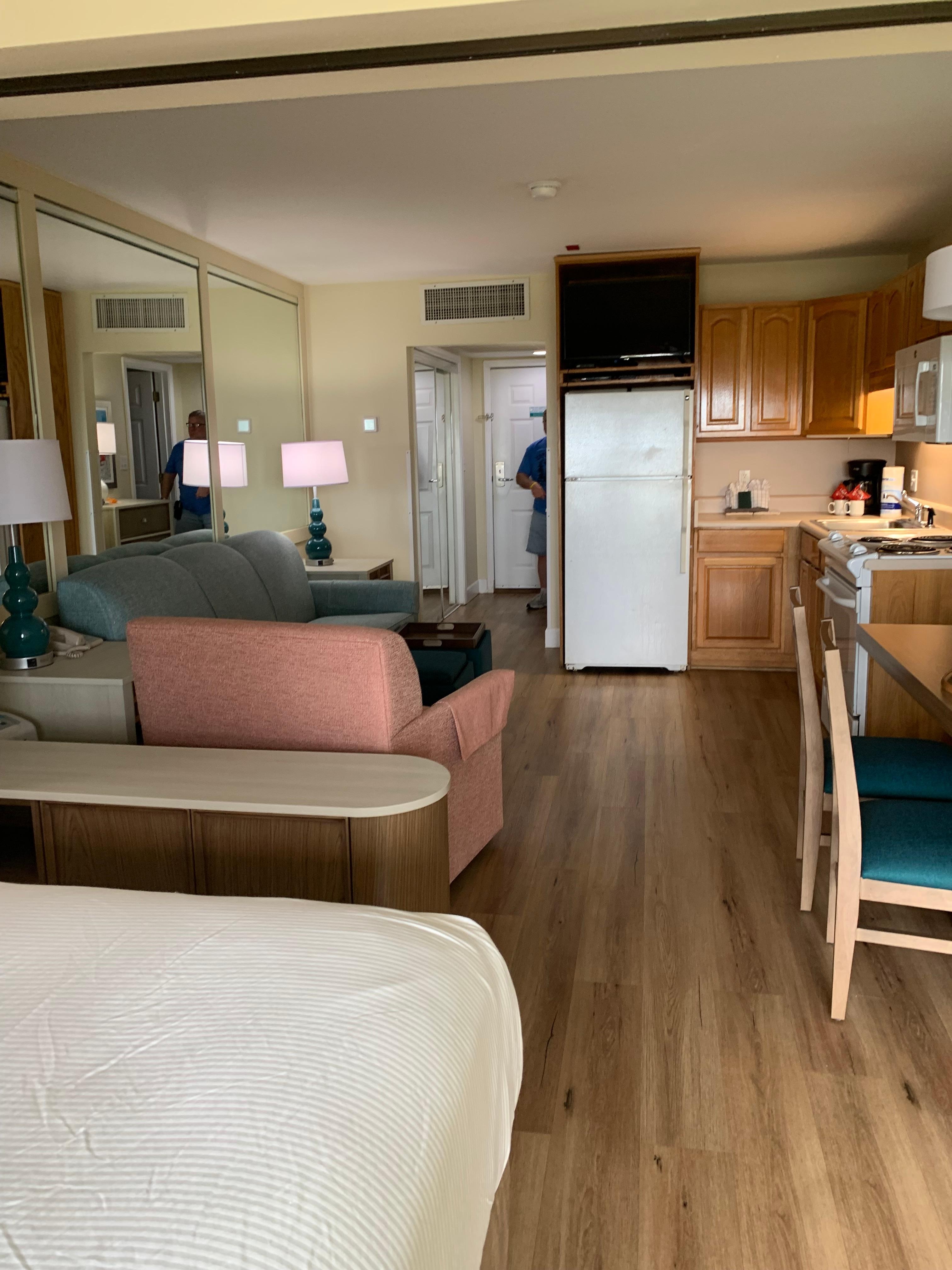 Inside room looking in from screened patio