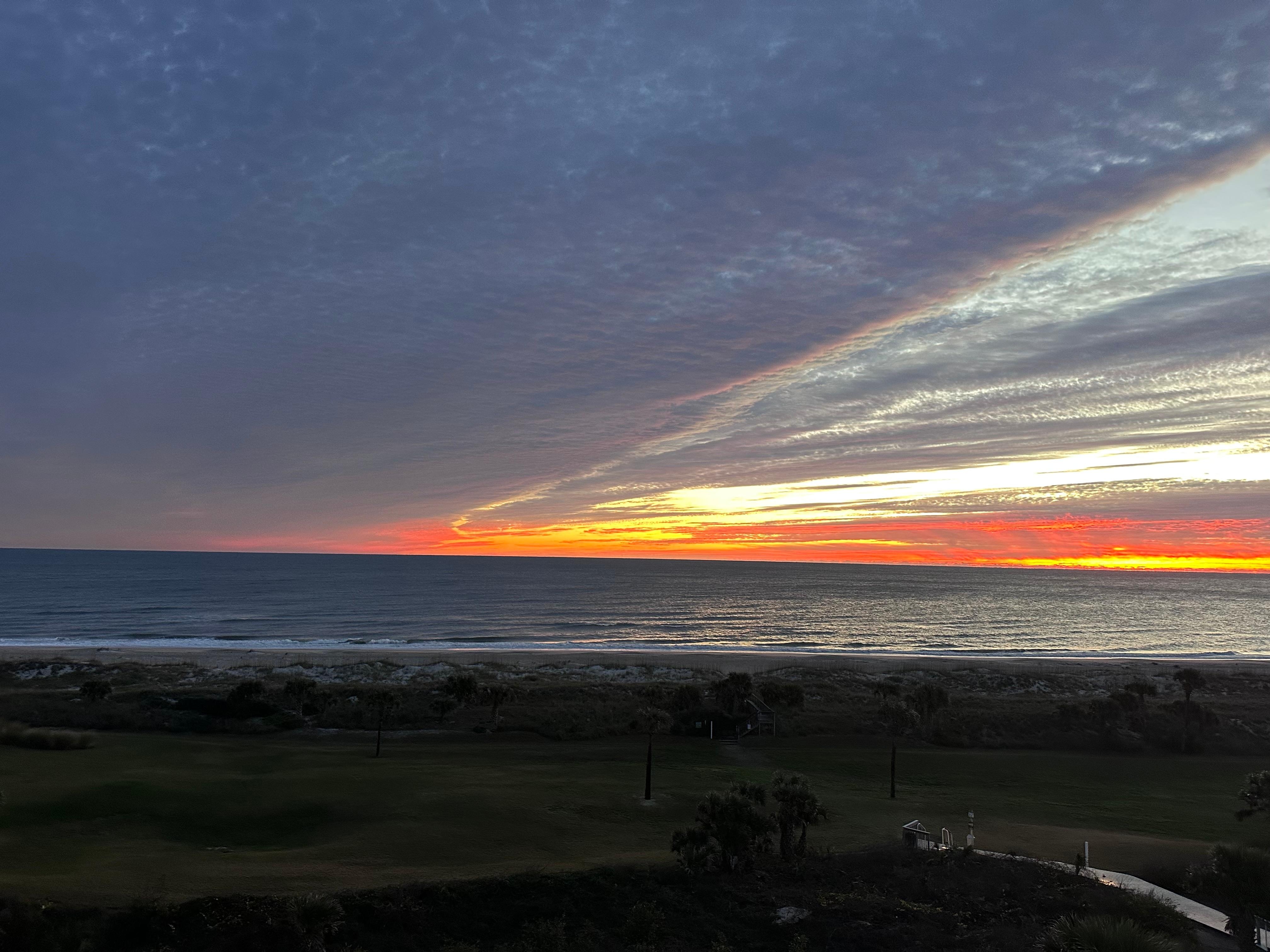 Taken from the balcony at sunrise