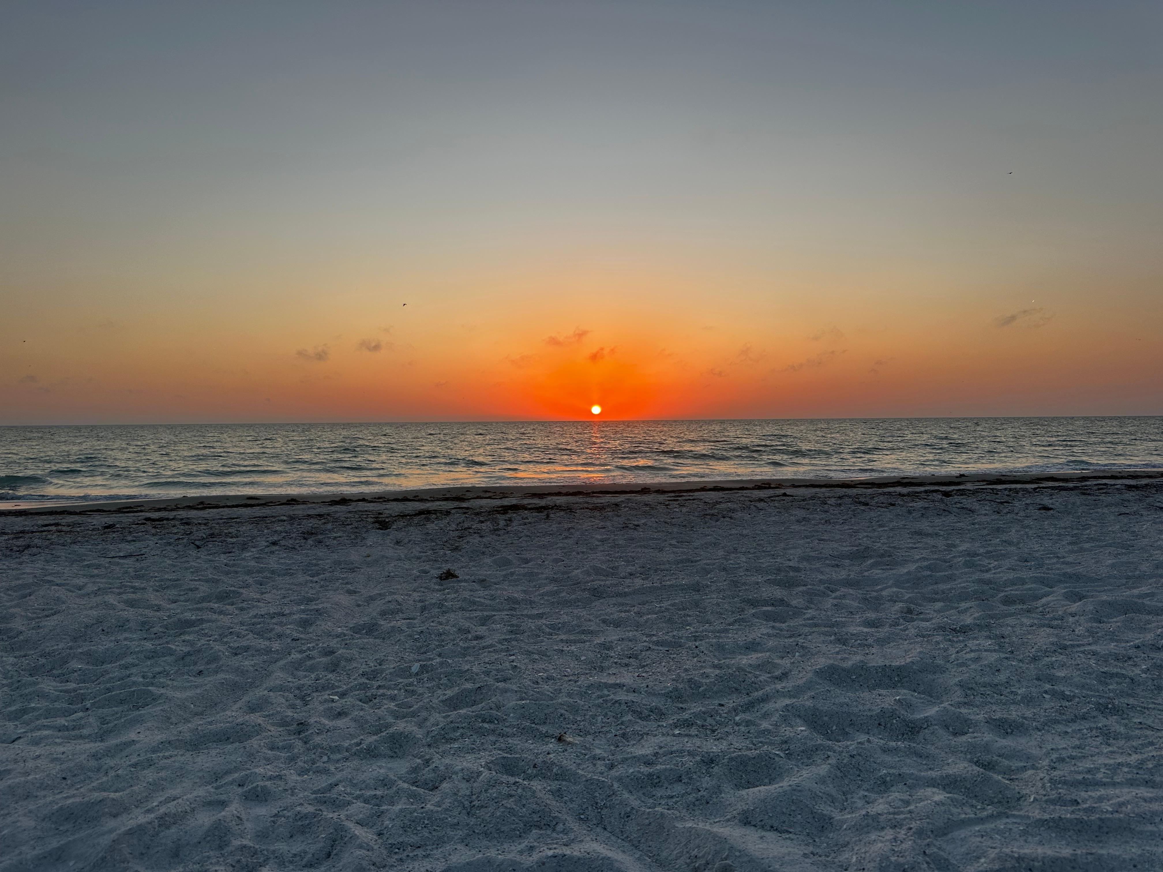 Sunset right out our door