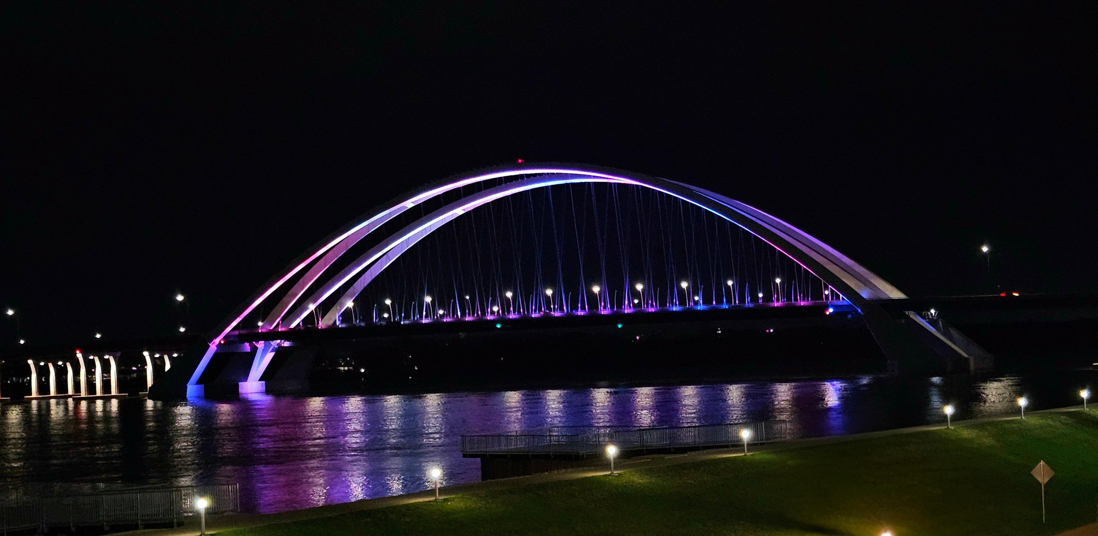 The view from the top of the parking garage
