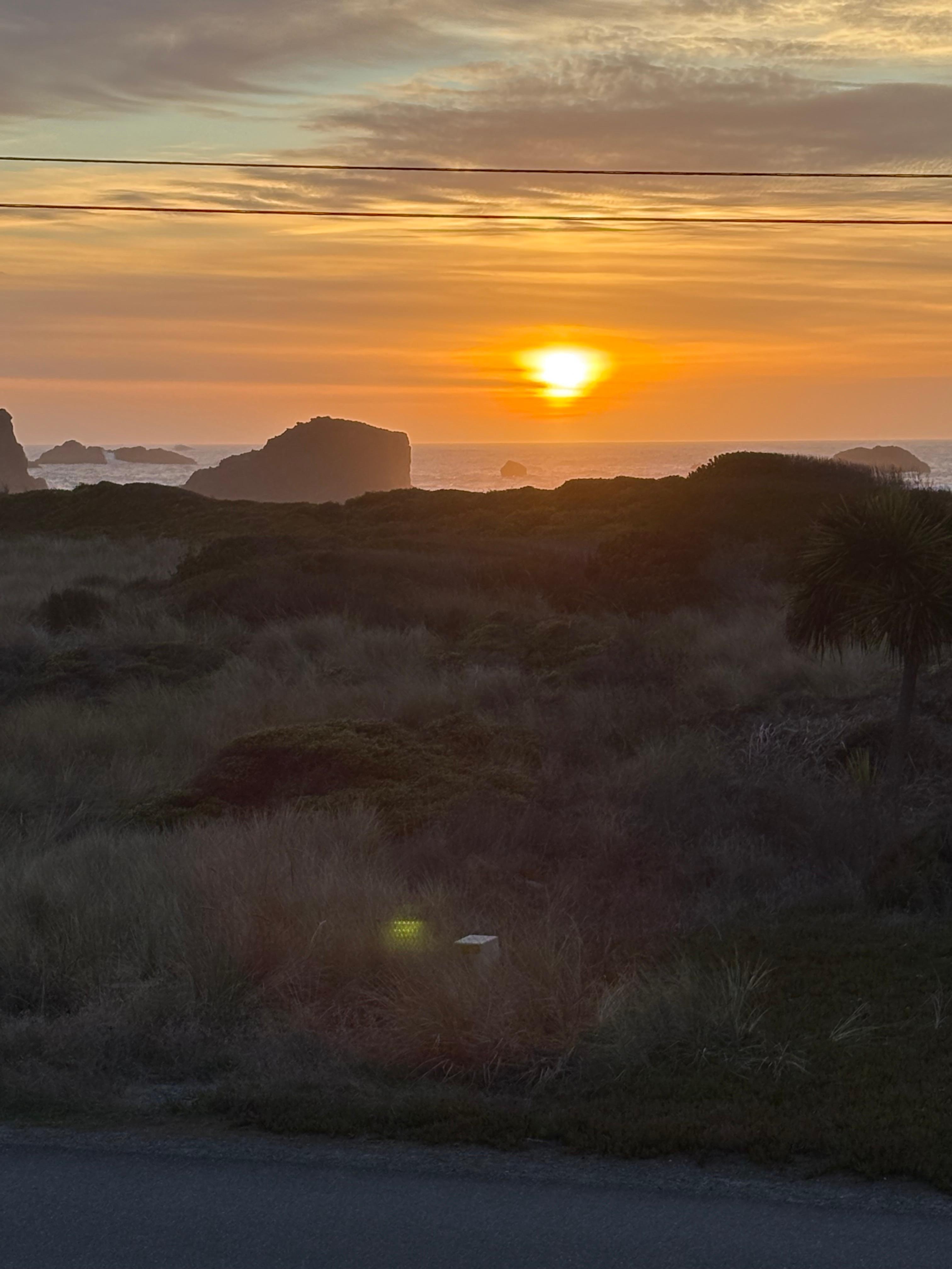 Sunset from the deck.