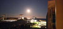 Moonrise from the balcony