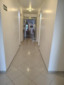 Corredor dos quartos.