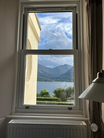 Aussicht aus unserem Hotelzimmer vom Bett aus…