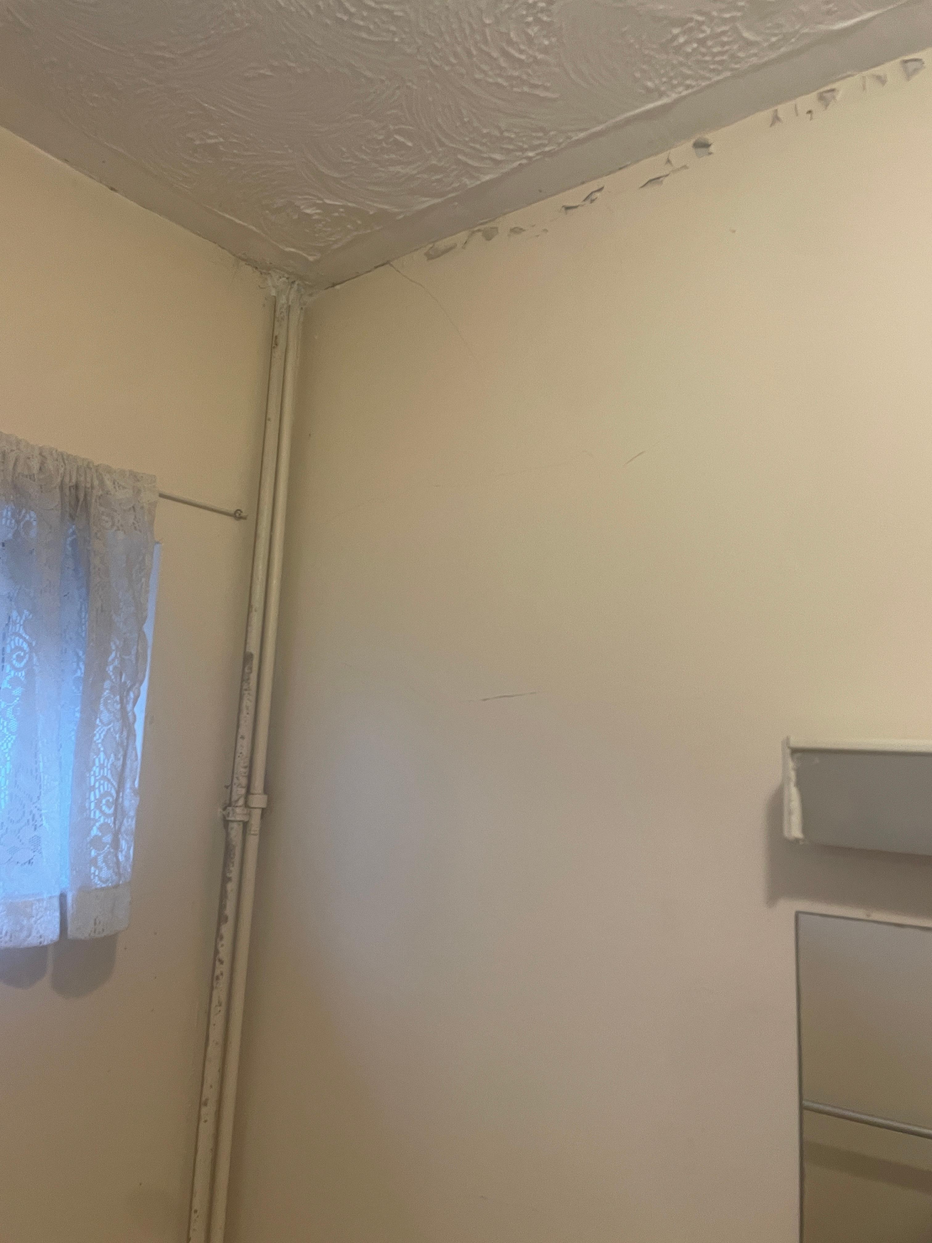 Chipped paint and unclean pipes