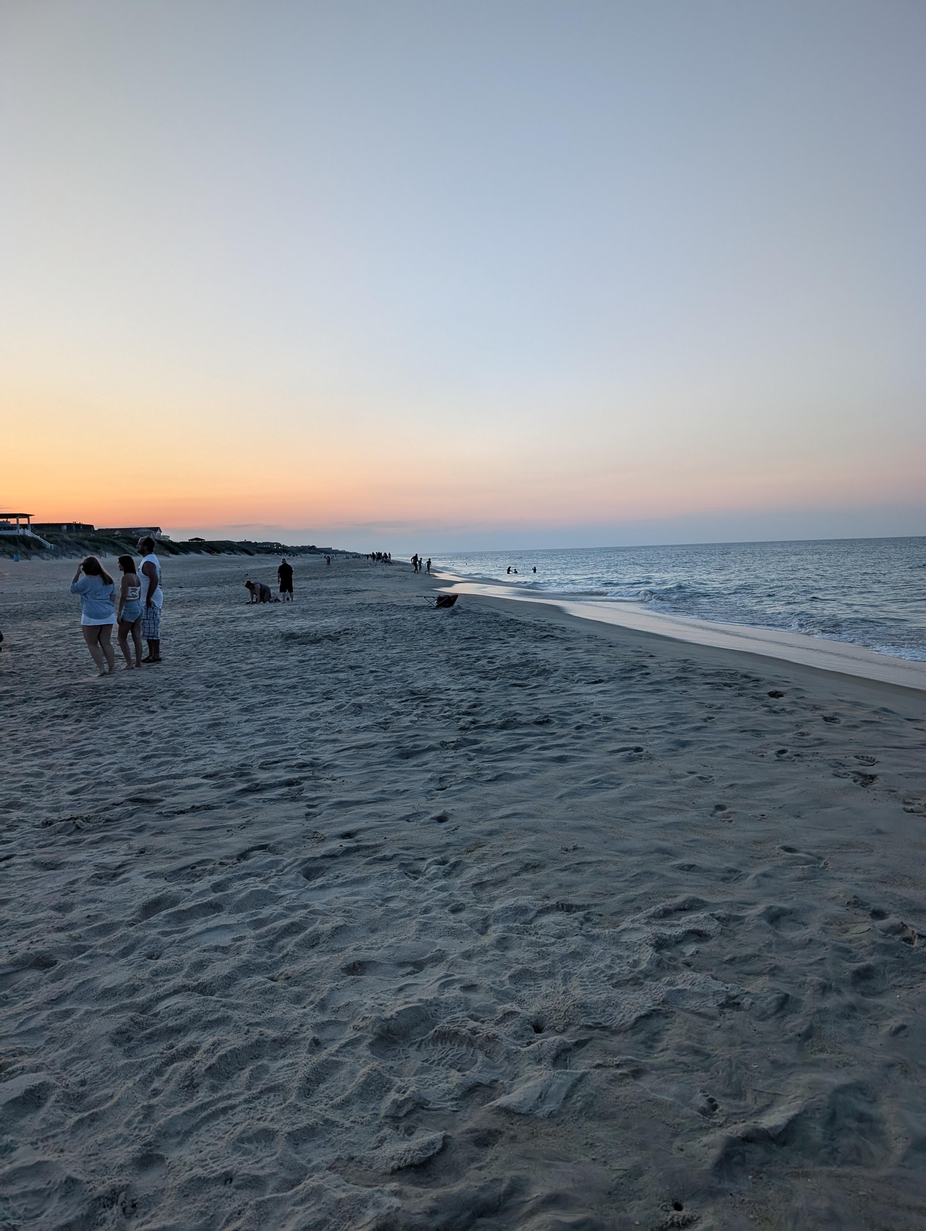 Sundown in a heat wave