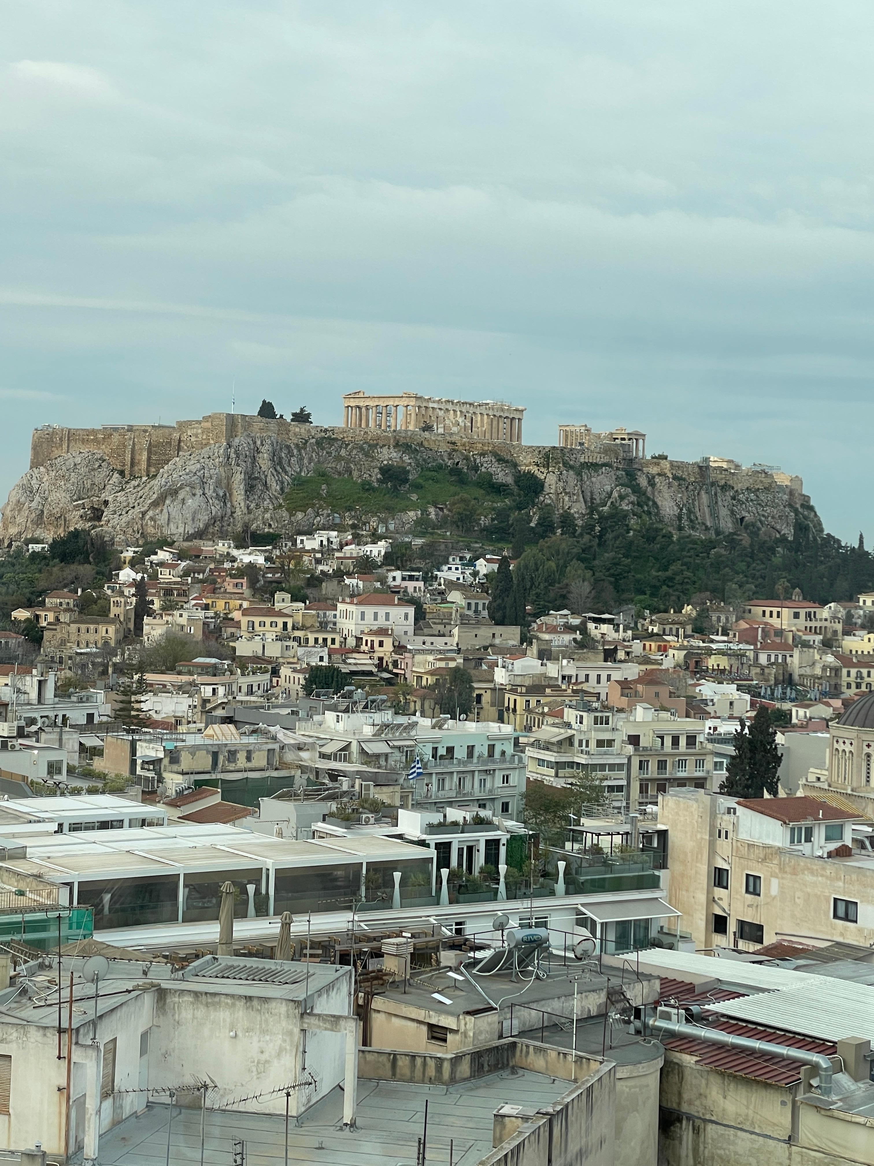 View from the roof top restaurant 