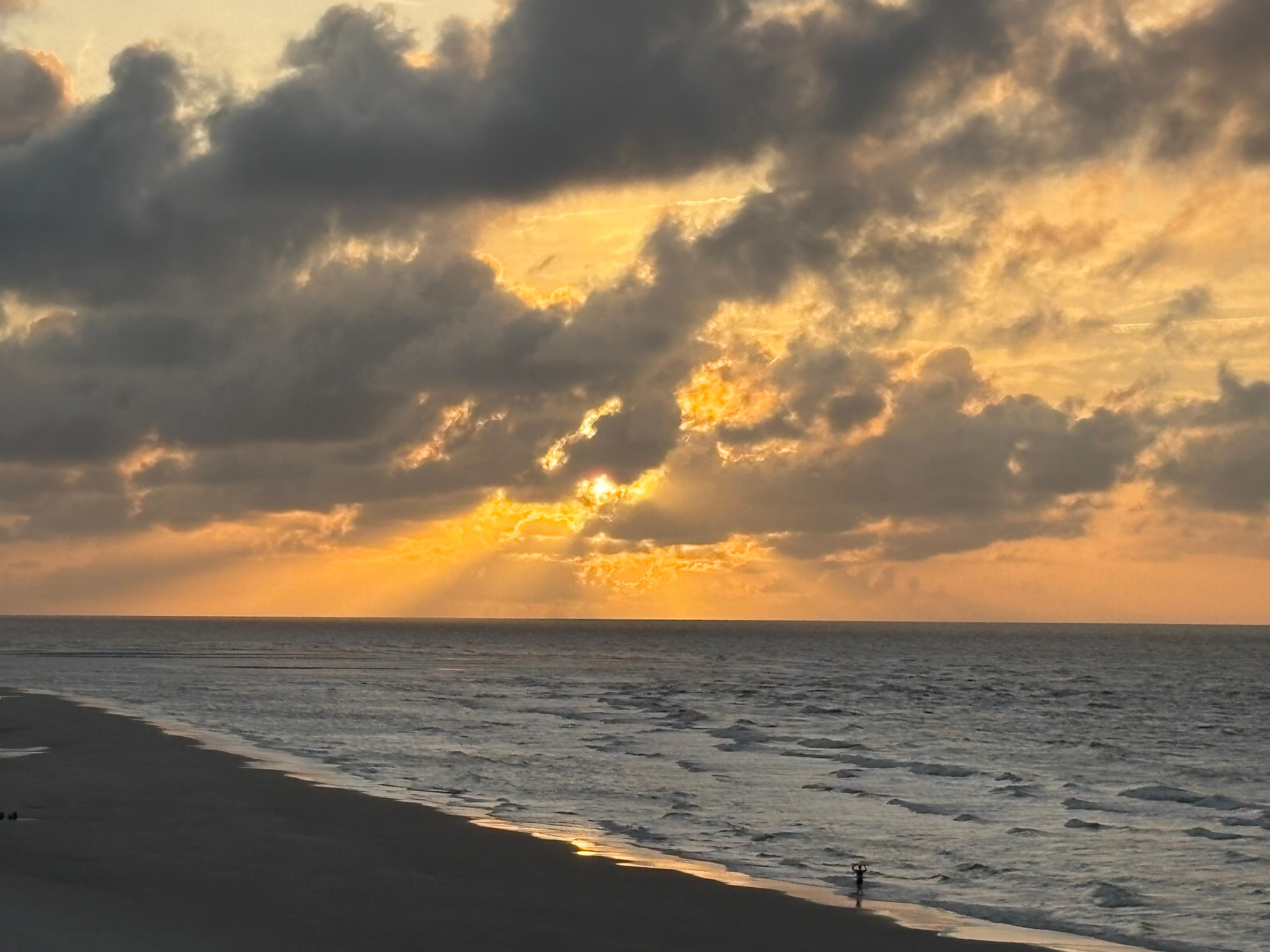 Sunrise from the rooftop deck