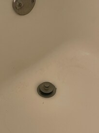 Dirty bathtub and it didn’t drain well