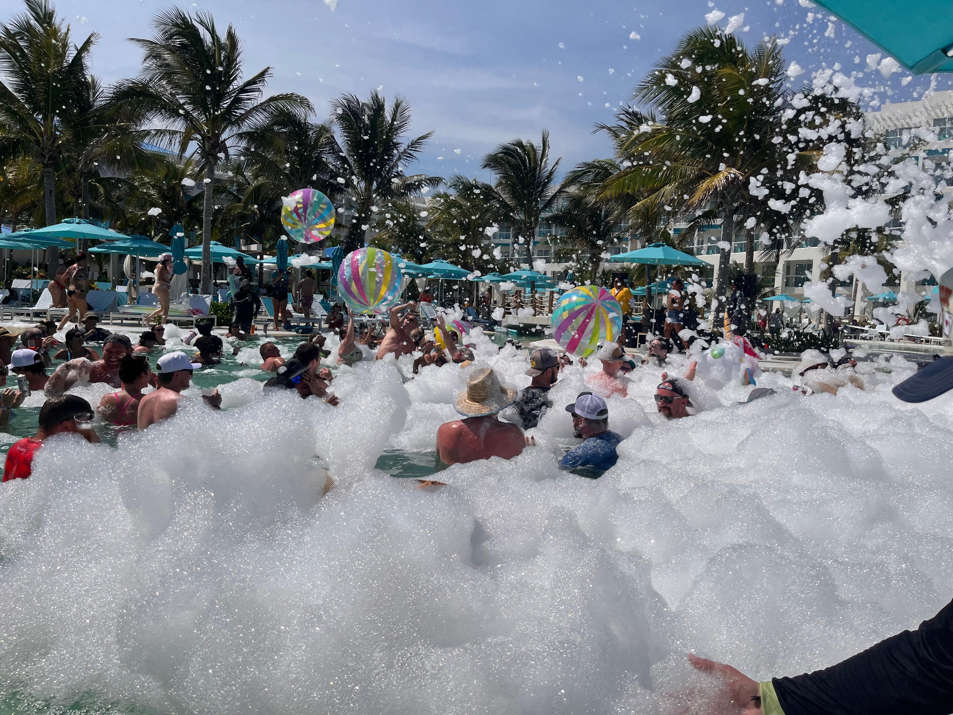 Pool foam party