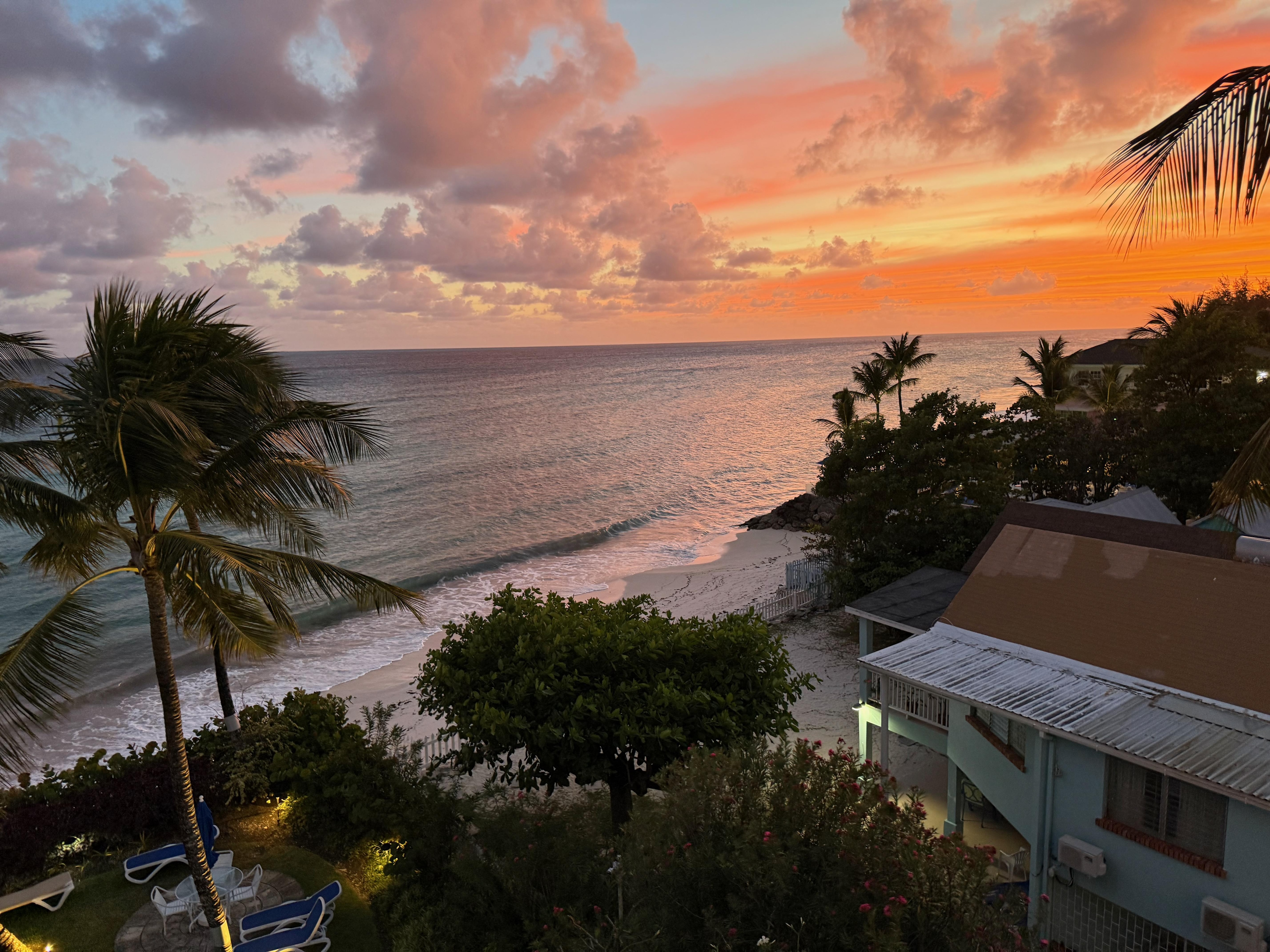 Sunset from balcony