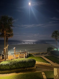 night view from the balcony