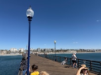 this was on the pier, just a short walk from the rental unit