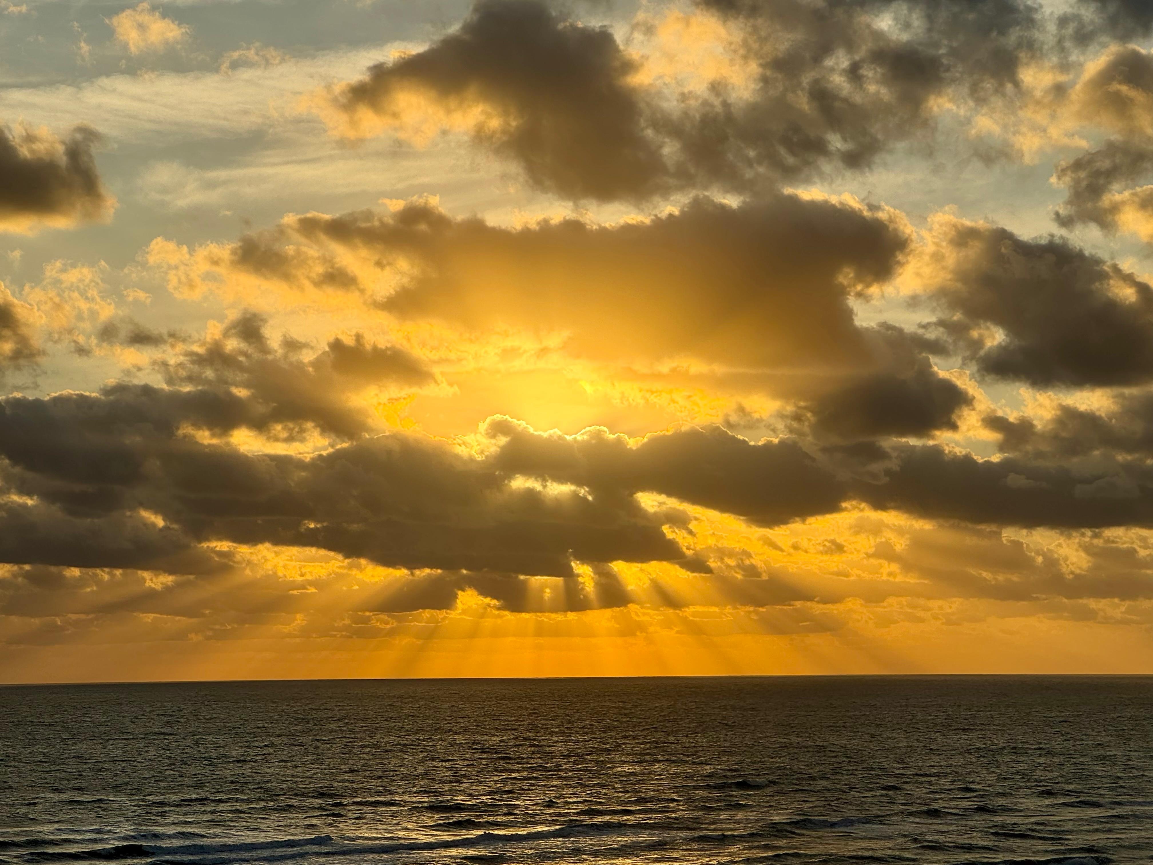Sunrise from balcony