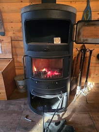 Fire after a chilly walk