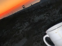 Early morning coffee at the gazebo watching sunrises