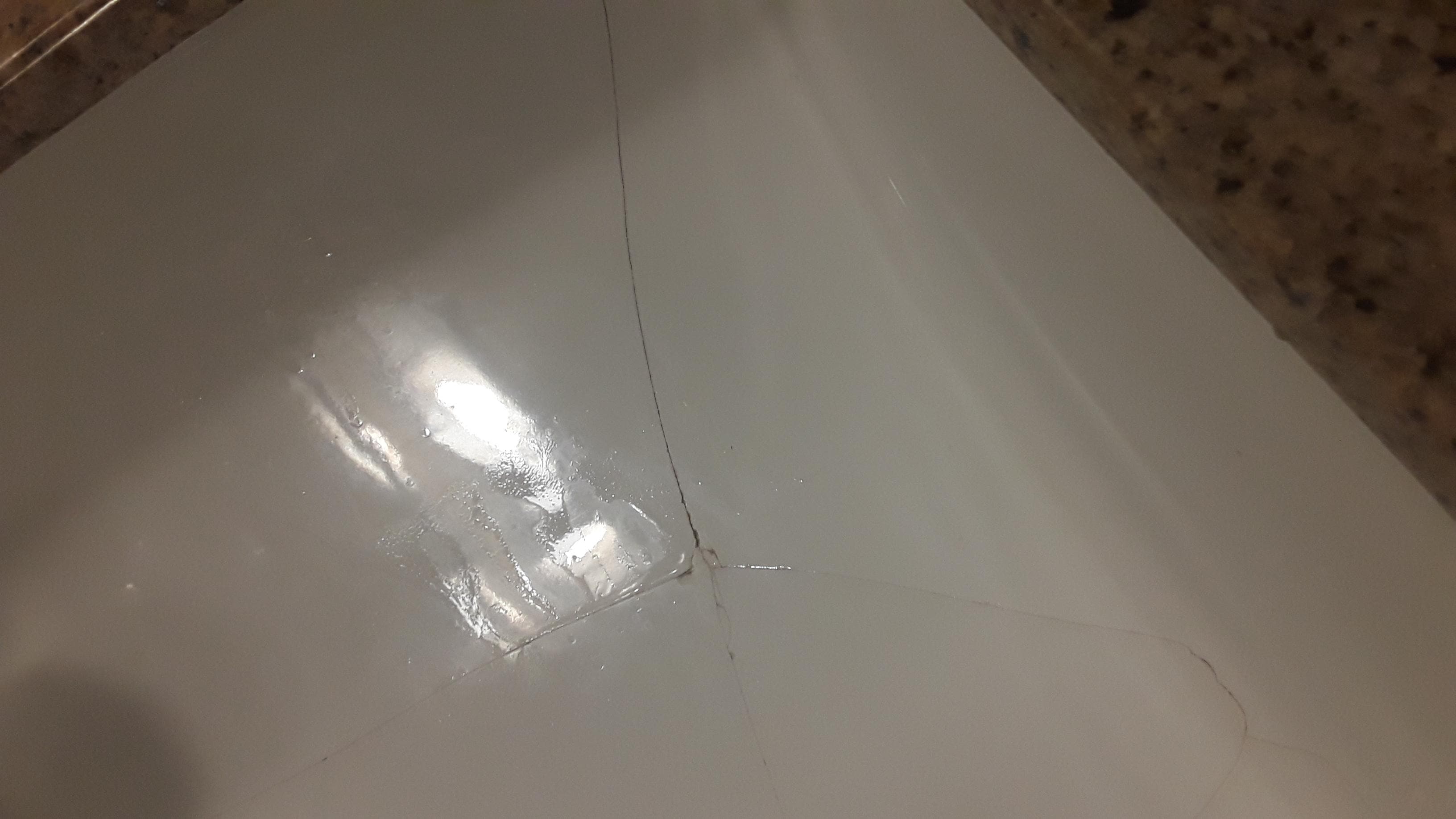 Crack in sink