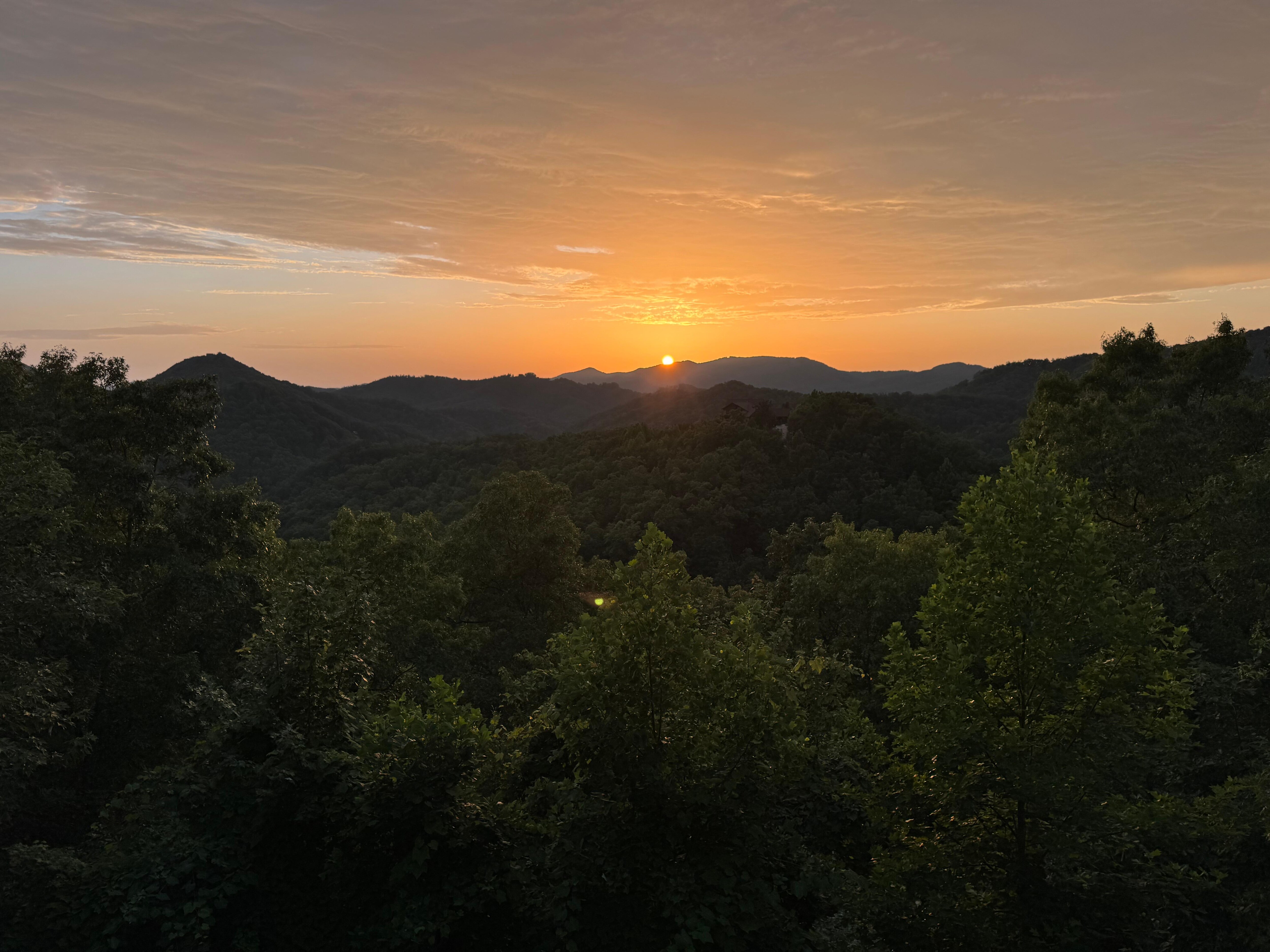 Sunset from the deck