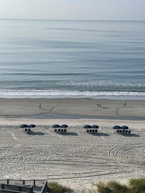 Beach view from the balcony.