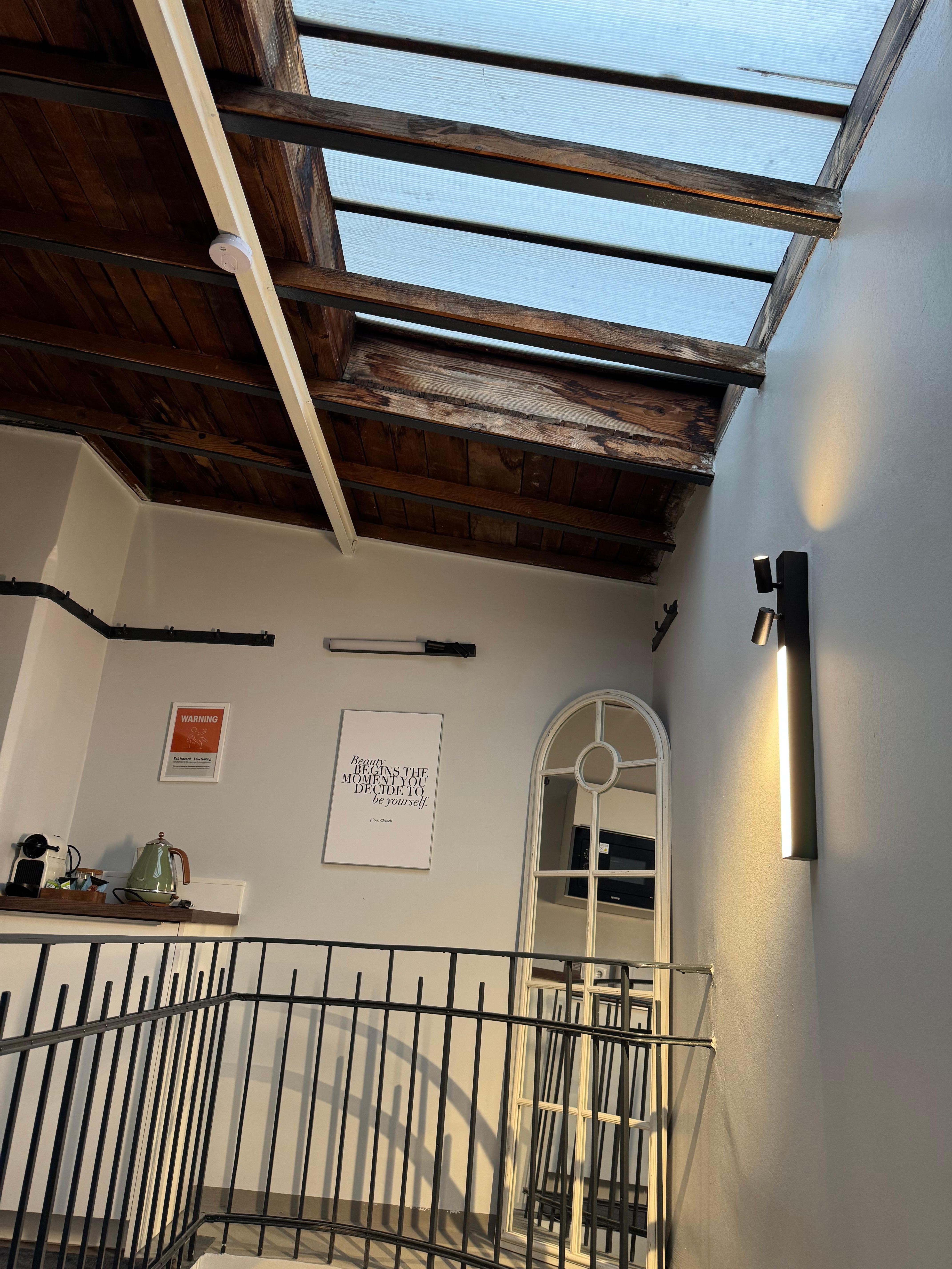 Skylight above the kitchen area 