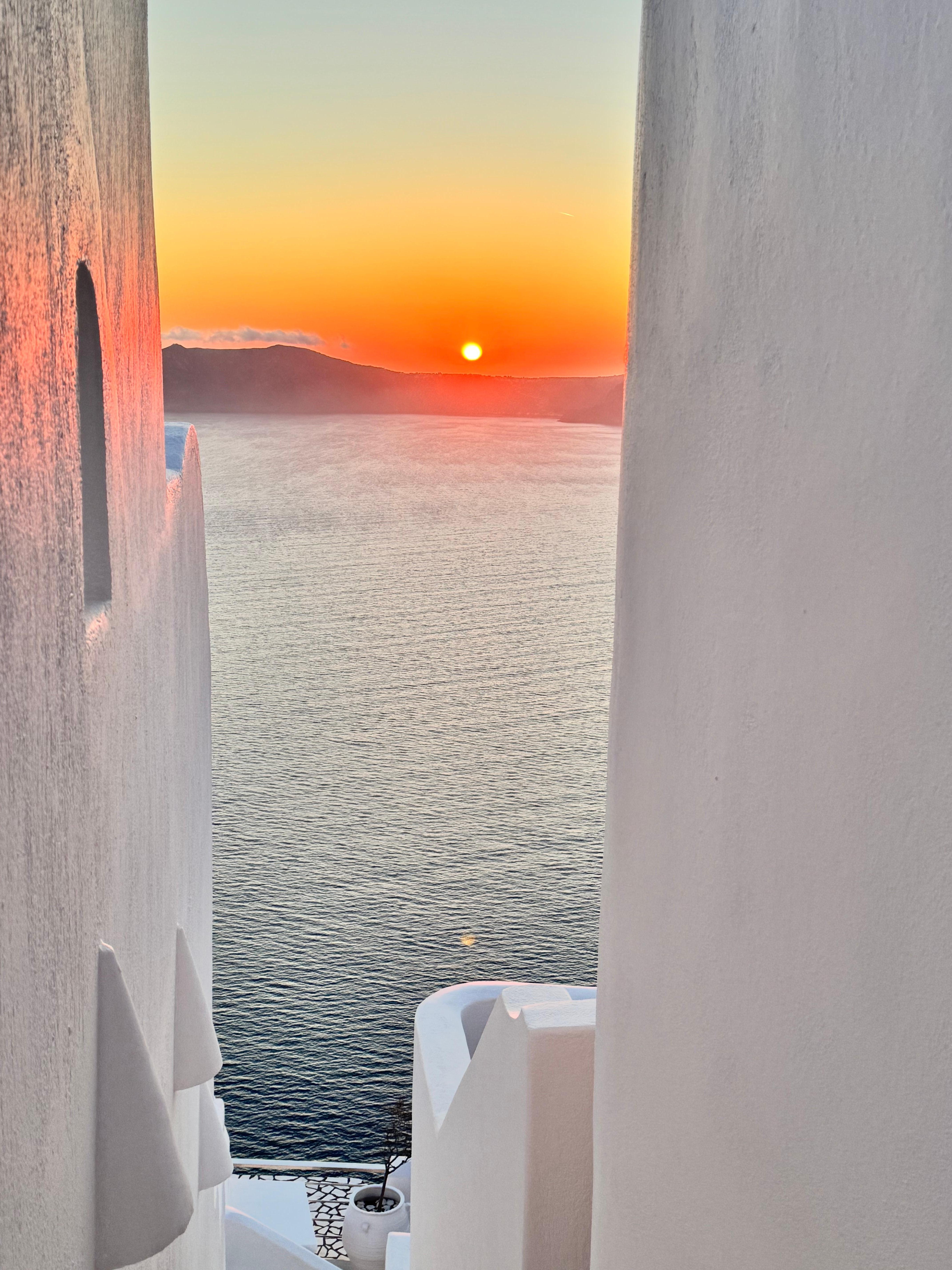 Sunset from the hotel