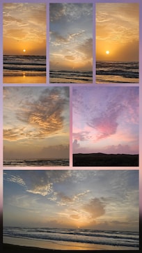 Pics of sunrise on the beach right outside the condo's back door. So beautiful!