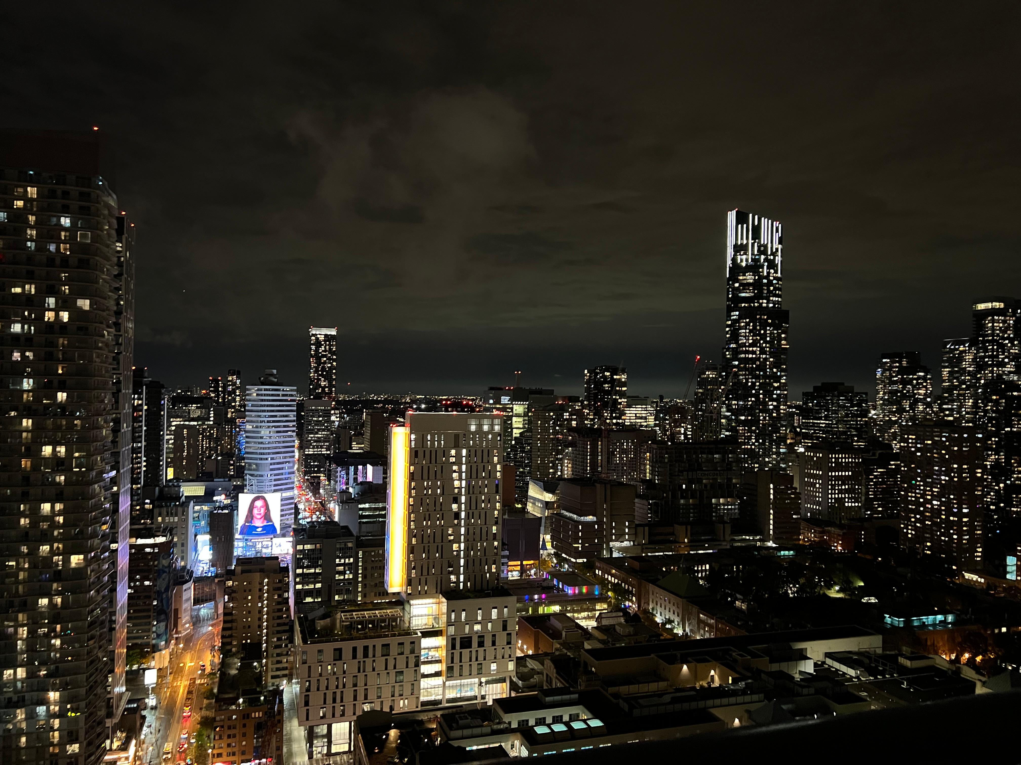 Direct view out the window