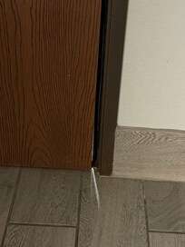 Gap between door and frame