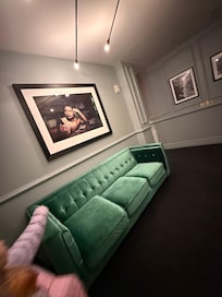 Cute sofa in hallway