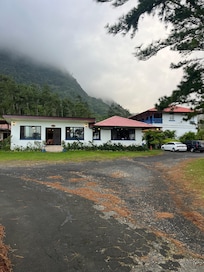 Outside hotel